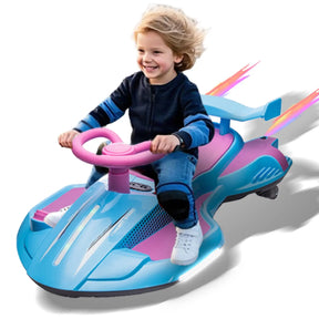 Carrinho Elétrico Infantil com Giro 360°,  Luzes Frontais e Laterais (+ BRINDE EXCLUSIVO)