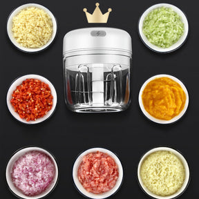 Mini Trituradoras Processador Elétrico de Alimentos Portátil com 3 Lâminas