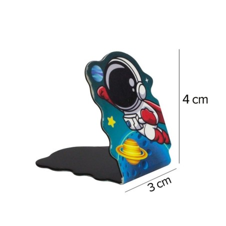 Marcador De Paginas Magnético 4 Peças Desenhos Variados