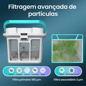 Robô de Limpeza de Piscinas Aiper Scuba S1 Pro Cinza e Preto