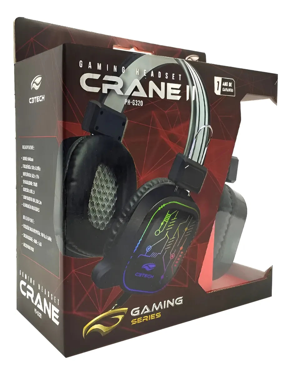 Fone Com Microfone Game USB Crane PH-G320BKV2 C3Tech