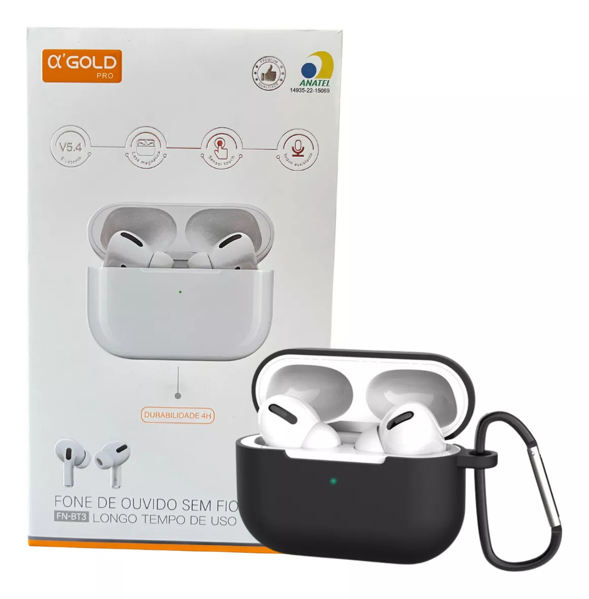 Fone De Ouvido Bluetooth Sem Fio Fn-bt3 Cabo Incluso Anatel