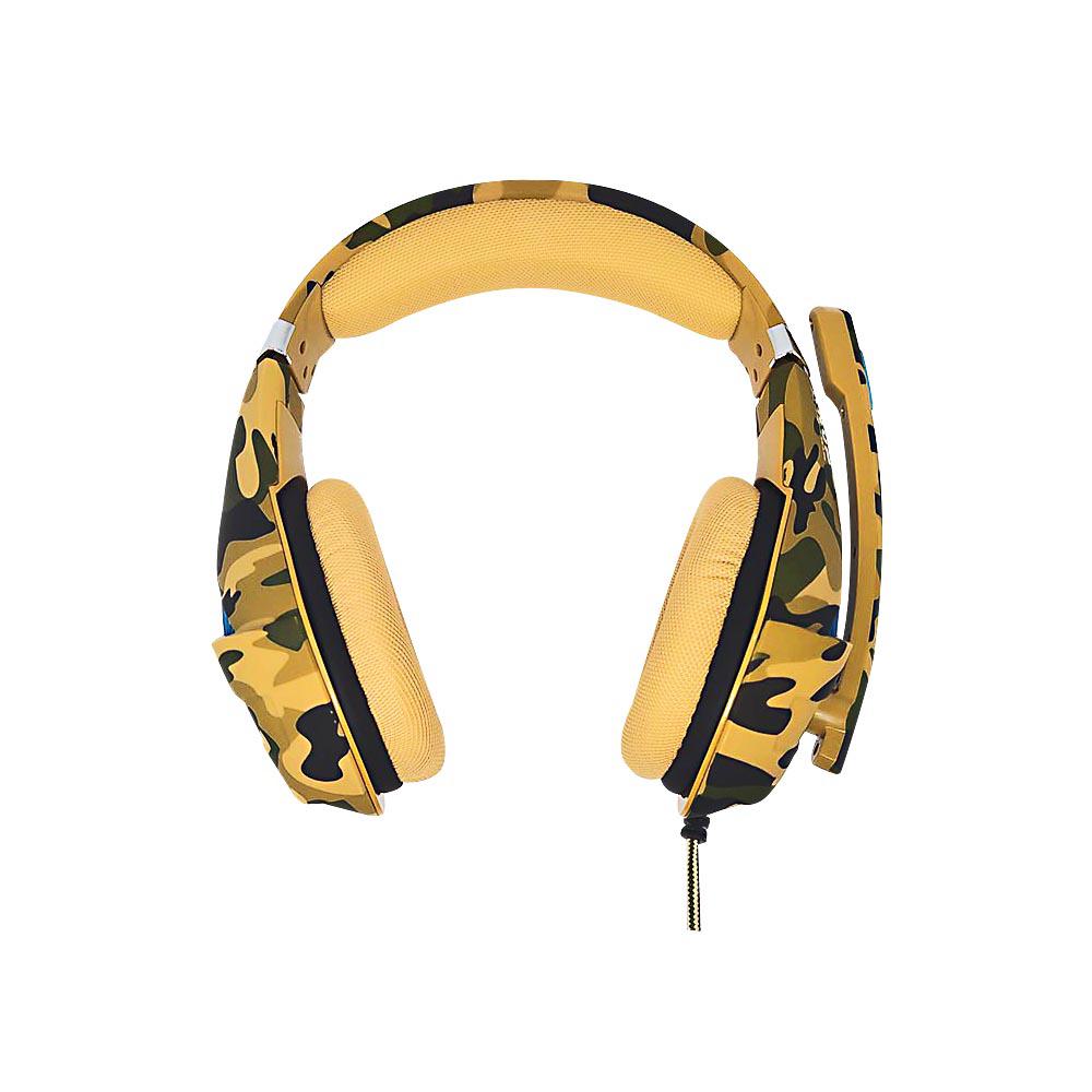 Headset Gamer Camuflado Super Bass P3 + Adaptador P2 KNUP - KP-FN601