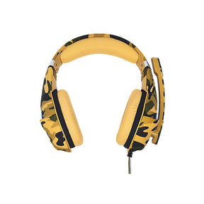 Headset Gamer Camuflado Super Bass P3 + Adaptador P2 KNUP - KP-FN601