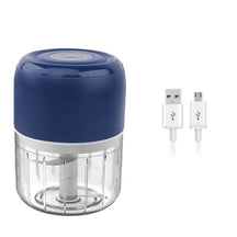 Mini Trituradoras Processador Elétrico de Alimentos Portátil com 3 Lâminas