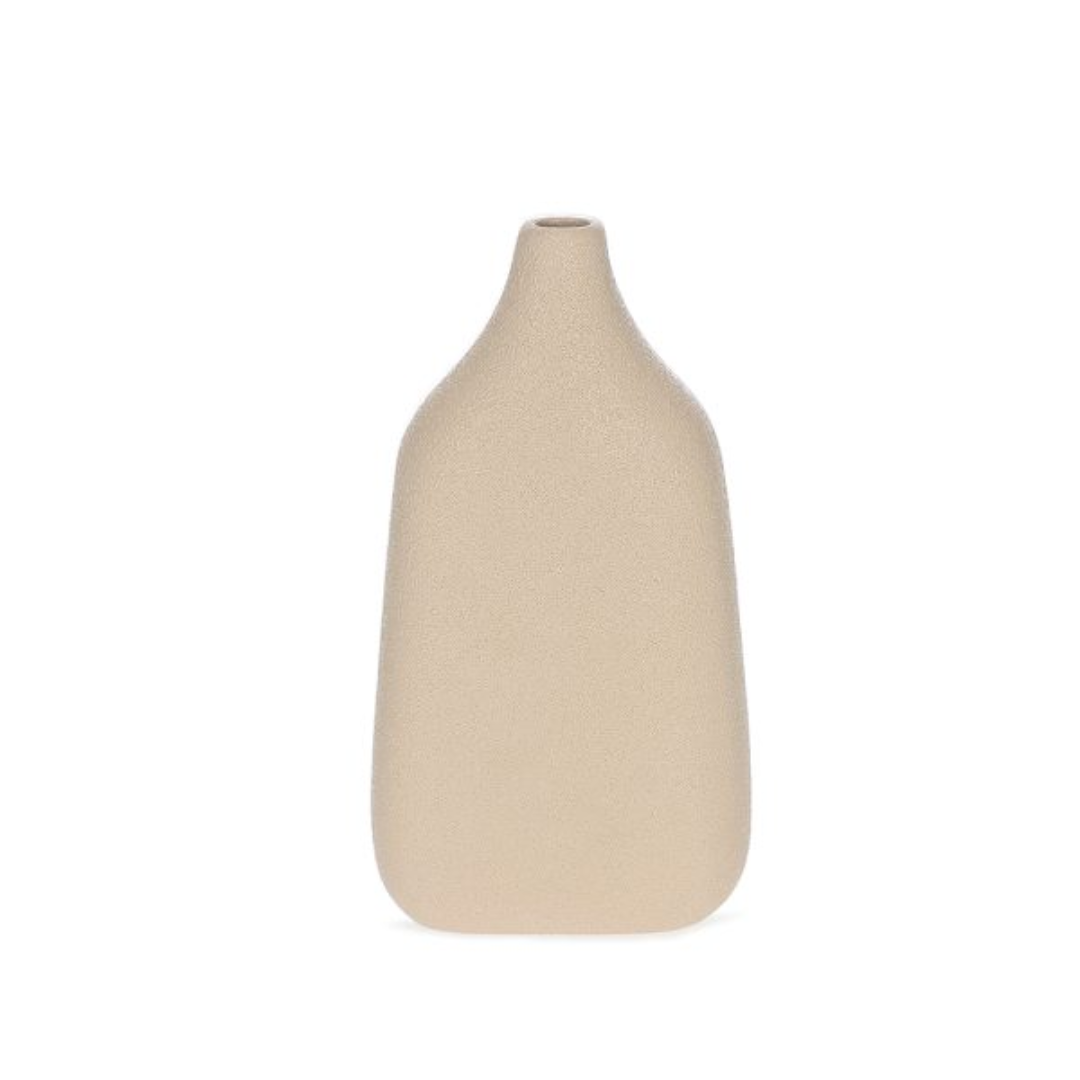 Vaso em Cerâmica Bege 23cm