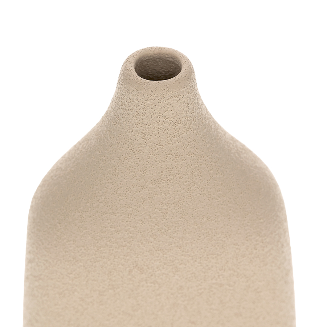 Vaso em Cerâmica Bege 23cm