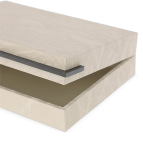 Caixa em MDF Revestido em PU Cinza 24cm P