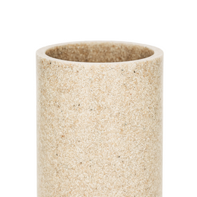 Copo Porta Escova em Poliresina Bege