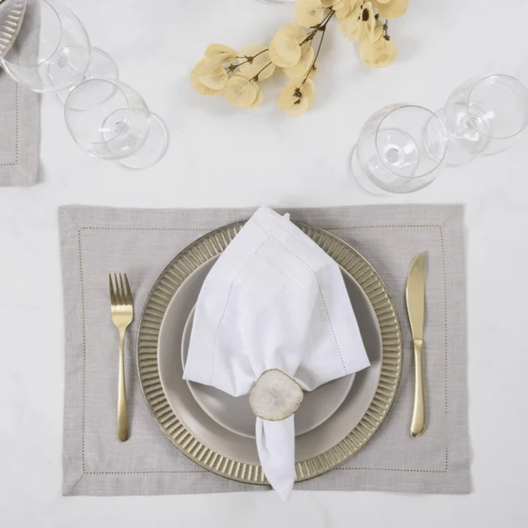 Guardanapo Avulso Coloratta Ponto Ajour Branco 50cm