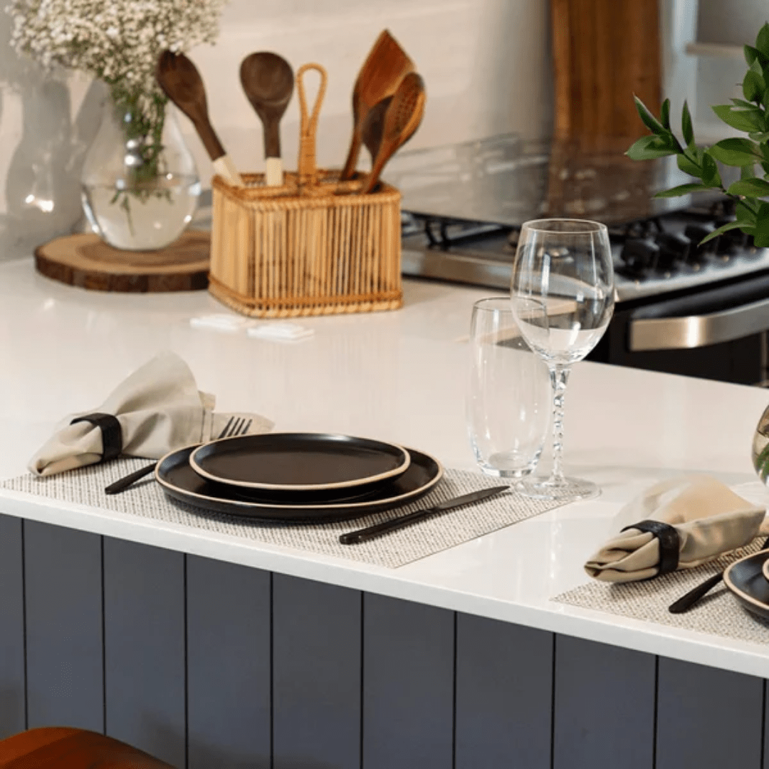 Jogo 4 Guardanapos Home Liso Areia