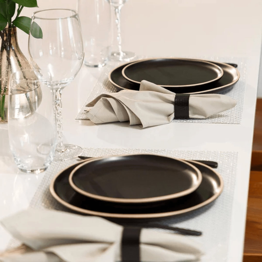 Jogo 4 Guardanapos Home Liso Areia