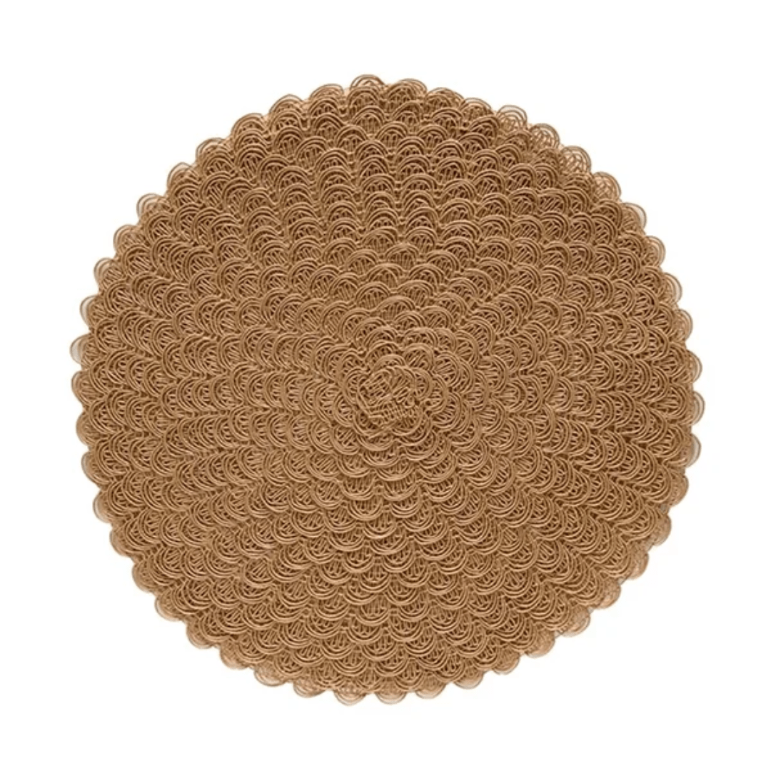 Jogo Americano Redondo Avulso Ava Natural