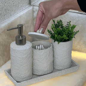 Bandeja em Polirresina Retangular Branca 24,5cm