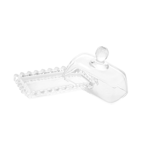 Manteigueira Cristal Pearl Bolinha - 11 cm