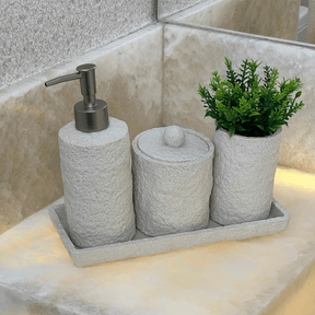 Bandeja em Polirresina Retangular Branca 24,5cm